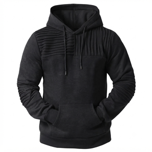 Sweat-shirts pour hommes en molleton 100% coton, légers, confortables, à poche, coupe classique, couleur unie, séchage rapide, respirants, pour l'hiver, best-sellers - Product Image 3