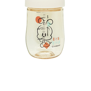 Biberón Bobdog Bebe-Chuchu Crema-Blanco 180ml Anti Cólicos Sin BPA Cuello Ancho Fácil Agarre Tapa Fácil de Abrir Transparente 0 Meses - Product Image 4