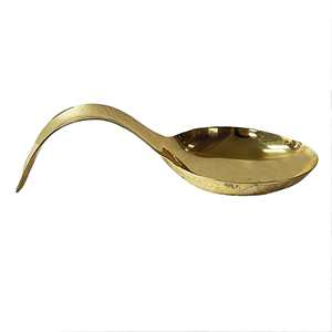 Reposacucharas de Metal Dorado Personalizado, Color Personalizado, Hecho a Mano, Ecológico, Apto para Lavavajillas y Microondas - Product Image 4