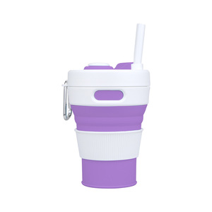 Nueva Taza de Café Plegable de Silicona, Taza de Agua Telescópica Portátil Creativa para Exteriores, con Logotipo Personalizable - Product Image 5
