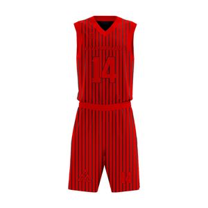 Maillots de basketball personnalisés imprimés en gros pour hommes, uniformes de basketball par sublimation grandes tailles avec logo vierge, style ensemble - Product Image 2