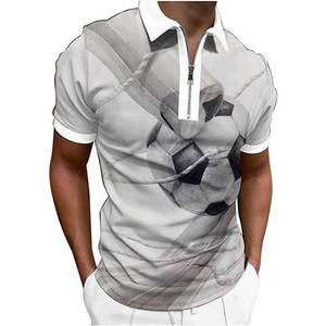 Camisetas Polo para Hombre, Cuello Camisero con Cierre, Manga Corta, Estampado Floral Sublimado, Corte Regular, Transpirables, para Gimnasio - Product Image 1