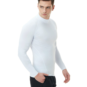 Custom Logo <b>Compression</b> <b>Shirt</b> for Men Quick Dry Breathable Seamless Fitness Gym Wear Activewear Top - Product Image 3