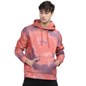 Custom Mens <b>Hoodie</b> With Trendy <b>Tie</b> <b>Dye</b> Print In Pullover Style From Basics Collection Lightweight Basics Mens <b>Hoodie</b> - Product Image 1