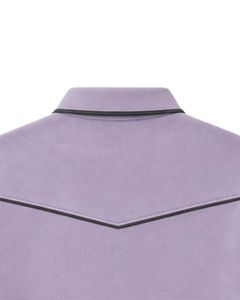Camiseta Polo Personalizada para Hombre en Lavanda y Negro, Manga Corta, Casual, para Golf, Transpirable, Verano, Poliéster Premium - Product Image 5