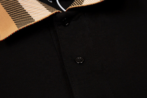 Camisa de punto de algodón sólido con logotipo bordado personalizado OEM para hombre y mujer, estilo retro informal de negocios a la moda. - Product Image 5
