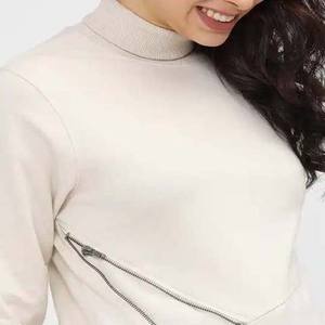 เสื้อฮู้ดผู้หญิงแบบมีซับใน ปักโลโก้ตามสั่ง แฟชั่นใหม่ สไตล์ลำลอง สำหรับฤดูใบไม้ร่วงและฤดูหนาว สีพื้น ขายส่ง ปี 2026 - Product Image 4