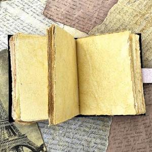 Vintage Handmade Genuine Leather Notebook Deckle Edge Cotton Paper <b>Journal</b> for Sketching <b>Writing</b> Calligraphy Travel Diary - Product Image 4