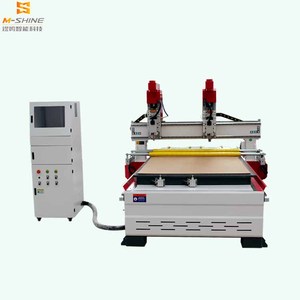 <span class=keywords><strong>2025</strong></span> tốt nhất gỗ <span class=keywords><strong>CNC</strong></span> <span class=keywords><strong>Router</strong></span> đôi đầu đa cọc máy với ATC trục chính cho ván ép và melamine Bảng điều khiển chế biến m-shine - Product Image 1