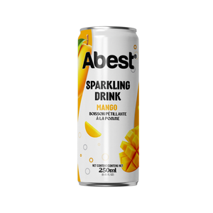 Nuevo Diseño Abest Agua Carbonatada 250ml, Agua con Gas con Sabor a Frutas, Sabor Sandía y Mango, Último Sabor - Product Image 1