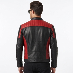 Men Leather <b>Jacket</b> Premium Casual Leather Coat Comfortable Fit Soft Material Durable Construction For Winter Outdoor Activities - Product Image 2