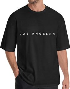 เสื้อยืดโอเวอร์ไซส์ผ้าฝ้ายแท้ 100% น้ำหนัก 220 กรัม พิมพ์ลายตามสั่งที่ไหล่ สไตล์ฮิปฮอป ไซส์พลัส ผ้าฝ้ายแท้ 100% ทรงบ็อกซี่ สำหรับผู้ชาย - Product Image 2