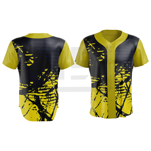 เสื้อเบสบอลโพลีเอสเตอร์ 100% ระบายความชื้นและแห้งเร็ว พร้อมชื่อทีมแบบกำหนดเองสำหรับผู้ใหญ่ทุกเพศ เพื่อประสิทธิภาพที่ดีขึ้น - Product Image 5