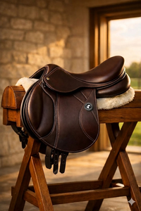 Selle en cuir anglaise de luxe pour l'équitation, exportation mondiale - Product Image 3