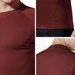 Rashguard de haute qualité pour hommes, pour la gym et le fitness, en spandex/polyester, à bas prix. - Product Image 6