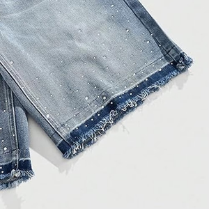 Nueva Tendencia en Pantalones Cortos de Mezclilla Casuales para Hombre, de Alta Calidad, con Cierre de Cordón Elástico, Ligeros, Transpirables y Ecológicos - Product Image 2