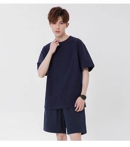 ชุดกีฬาฤดูร้อนสำหรับผู้ชาย – เสื้อยืดแขนสั้นระบายอากาศแห้งเร็วและกางเกงขาสั้นพิมพ์ลายชุดลำลองสำหรับออกกำลังกาย - Product Image 2