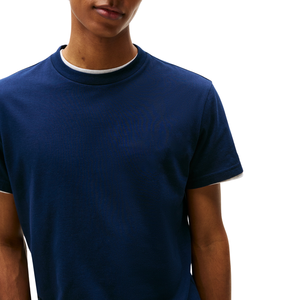 เสื้อยืดคอกลมแขนสั้นทรงปกติผ้าฝ้าย 100% คุณภาพสูงสำหรับผู้ชาย สไตล์สตรีทแวร์ ระบายอากาศได้ดี น้ำหนัก 220 กรัม รับผลิตตามสั่งขายส่ง - Product Image 3