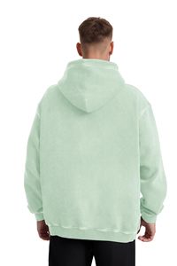 Sudadera con capucha para hombre, estilo oversized, de algodón grueso, con hombros caídos, estilo desgastado, con bordado y estampado, estilo streetwear. - Product Image 2