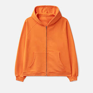 Nueva Sudadera con Capucha y Cremallera de Alta Calidad con Logotipo Personalizado al por Mayor para Hombre, Estilo Urbano y de Gran Peso - Product Image 1