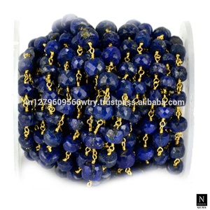 Liên Kết Emerald Ruby Sapphire Chuỗi Dây Bọc Mân Côi Thời Trang Hạt Chuỗi Cuộn Cho Đồ Trang Sức Làm Cung Cấp Handmade Chuỗi Vòng Đeo Tay - Product Image 2