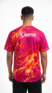 Camiseta de Béisbol Deportiva Moderna y Transpirable con Manga Corta, Tejido Sublimado, Adecuada para Equipos de Entrenamiento y Uso Diario - Product Image 4