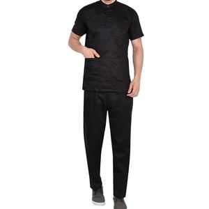 Ensemble d'uniformes médicaux en gros pour hôpitaux, tenue professionnelle d'infirmière en tissu tricoté à manches courtes, respirante, pour le personnel infirmier, OEM - Product Image 2