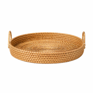 Bandeja Decorativa de Ratán Natural de Alta Calidad con Asa, Hecha a Mano, Ecológica, Reciclable, para Alimentos, Color Personalizado, Pulida - Product Image 6