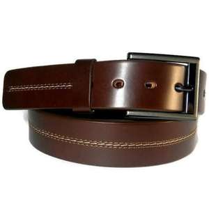 Ceinture en cuir véritable de style européen pour homme, longueur personnalisée, boucle antique, résistante à l'eau, durable, fournisseur de ceintures formelles. - Product Image 5