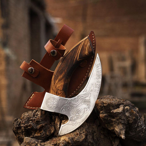 Cortador de Pizza Vikingo de Acero de Alto Carbono, con Mango de Madera y Diseño de Cabeza de Tomahawk, Herramienta de Cocina Premium, Cuchilla de 3 1/2 Pulgadas, 3 Años de Garantía, ¡Gran Venta! - Product Image 2
