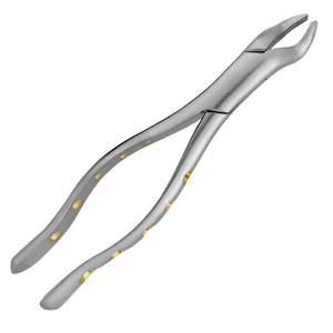 Pinzas de Extracción Dental 53L para Molares Superiores Izquierdos (1º y 2º), Agarre Tipo Pitón Hueco Dorado, Herramientas Quirúrgicas Manuales de Acero Inoxidable - Product Image 1