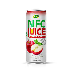 Jugo de Manzana Natural WANA Esterilizado en Lata de Aluminio de 250 ml, Certificado ISO/HALAL, Bebida Saludable, Vietnam - Product Image 1