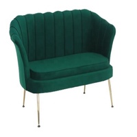 Moderne Luxus-Chaiselongue mit Polsterung, Samtbezug, Freizeitsessel mit Abnehmbarem Bezug und Massivholzrahmen für Hotelgebrauch