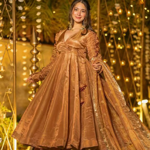 Ramdev Trading Nouveau Dupatta de créateur pour femme en soie Fendy épaisse avec broderie de sequins de 5 mm, style élégant, pour fêtes, mariages et Diwali, infroissable - Product Image 1