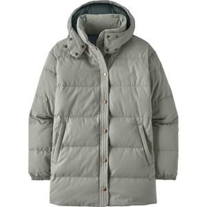 Women's <b>Quilted</b> Hooded <b>Jacket</b> Solid Color Thick Winter Warm Long Sleeve Full Length Polyester Wadding Coat With Button Closure - Product Image 2