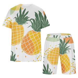 Conjuntos de 2 Piezas de Camisetas de Verano para Hombre al por Mayor, Camiseta y Pantalones Cortos Deportivos Casuales Transpirables con Logotipo Personalizado - Product Image 3