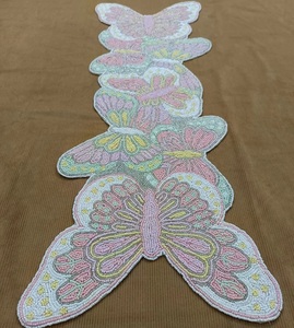Indian Handmade Beaded <b>Table</b> <b>Runner</b> Embroidered Floral <b>Table</b> Linen Modern Decor for Home Hotel Restaurant - Product Image 4