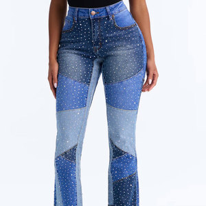 Pantalones de Moda para Mujer, Pantalones Casuales con Logotipo Personalizado, Pantalones Anchos de Mezclilla, Pantalones de Oficina para Mujer - Product Image 4