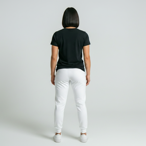 Camiseta de Verano para Mujer, Cuello Redondo, Manga Corta, Tejido de Bambú y Algodón, Suave, Informal, Básica, Refrescante - Product Image 2