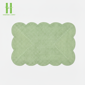 Eco-friendly Bamboo Bohemian Style 10mm Thick Charger <b>Plate</b> Wall Decoration Flower Placemat Home Table <b>Mats</b> OEM Vietnam 2026 - Product Image 1