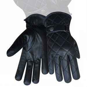 Gants d'hiver en cuir de haute qualité OEM pour hommes, doublés de laine du Pakistan, coupe-vent et chauds pour le cyclisme et les activités de plein air - Product Image 3