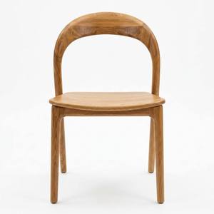 Silla de Salón Moderna de Madera Maciza, Diseño Minimalista, Acabado en Roble Hecho a Mano, Silla Lateral para Muebles de Hogar - Product Image 1