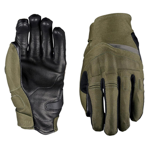 Guantes de Motocicleta para Adultos, Color Verde Oliva y Negro, de Cuero, Antideslizantes, para Conducir en la Calle, con Puño Largo, Guantes de Seguridad para Motocicleta - Product Image 1