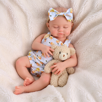 Poupées Bébés Reborn Réalistes en Silicone de 16'' pour Filles, Modèle de Jouet Éducatif Doux, Cadeau pour Bébé, Vente en Gros Babeside OEM