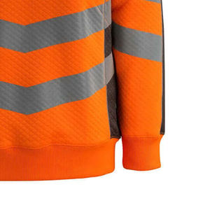 Hi Vis High Visibility Zip <b>Pouch</b> Sweatshirt Hooded Jumper Fleece Workwear Hoodie Genuine Premium Quality Sustainable Washable - Product Image 6