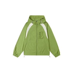 Hot Selling Men's Outdoor Windproof <b>Jacket</b> Breathable Custom Design Printed Plus Size Casual Windbreaker Thin Fabric Material - Product Image 1