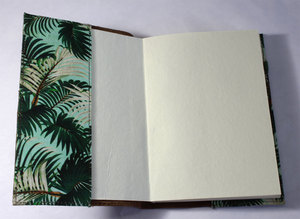 Fournitures de bureau : Journal en toile avec intérieur imprimé en couleur, rechargeable, en papier naturel brun fabriqué en usine, ligné et imprimé. - Product Image 3