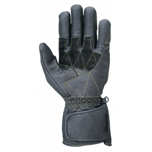 Gants de moto en cuir, gants de protection intégrale pour la conduite, avec paume renforcée et protection des articulations, manchette longue - Product Image 3