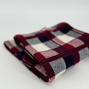 <b>Ladies</b>' Unisex Winter Luxury Wool Long <b>Shawl</b> & Scarf Reversible Breathable Classic Jacquard Plaid with Custom Check Pattern OEM - Product Image 3