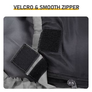 Sacco a Pelo Leggero Impermeabile Compatto per Bambini, Ideale per Campeggio ed Escursionismo, con Fodera Grigia per Climi Freddi e Caldi - Product Image 5